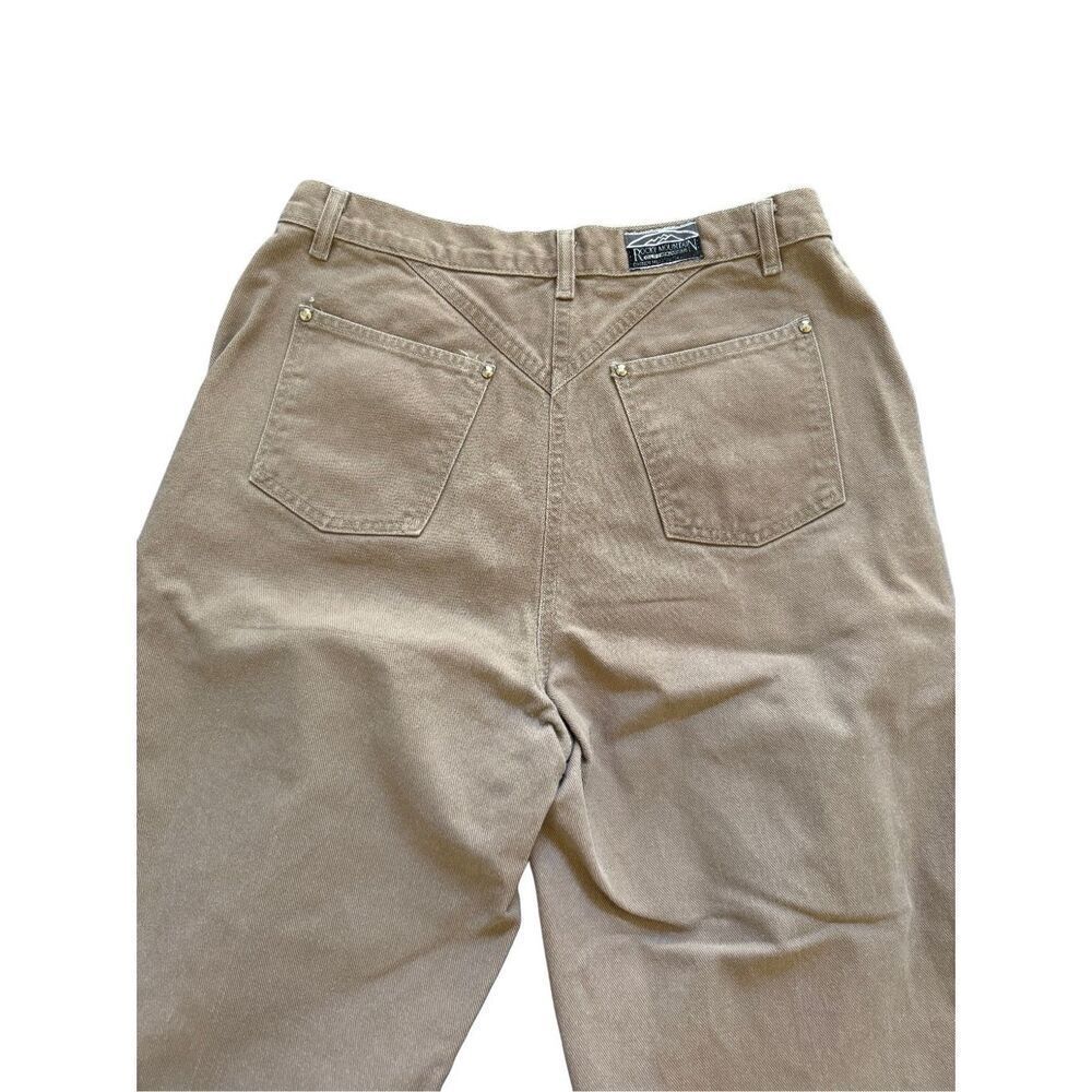 Rocky Mountain Jeans khaki tan 100% cotton bareback western 33” waist  women’s h